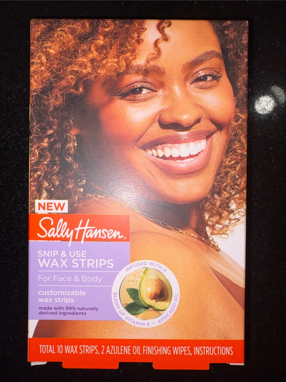 Sally Hansen Snip & Use Wax Strips for Face & Body - 10 Wax Strips